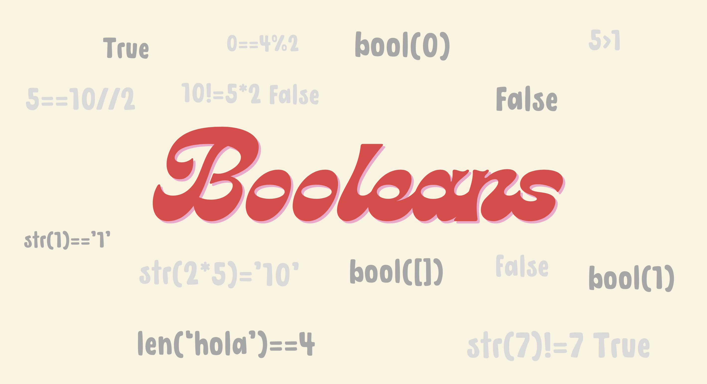 Booleans in python
