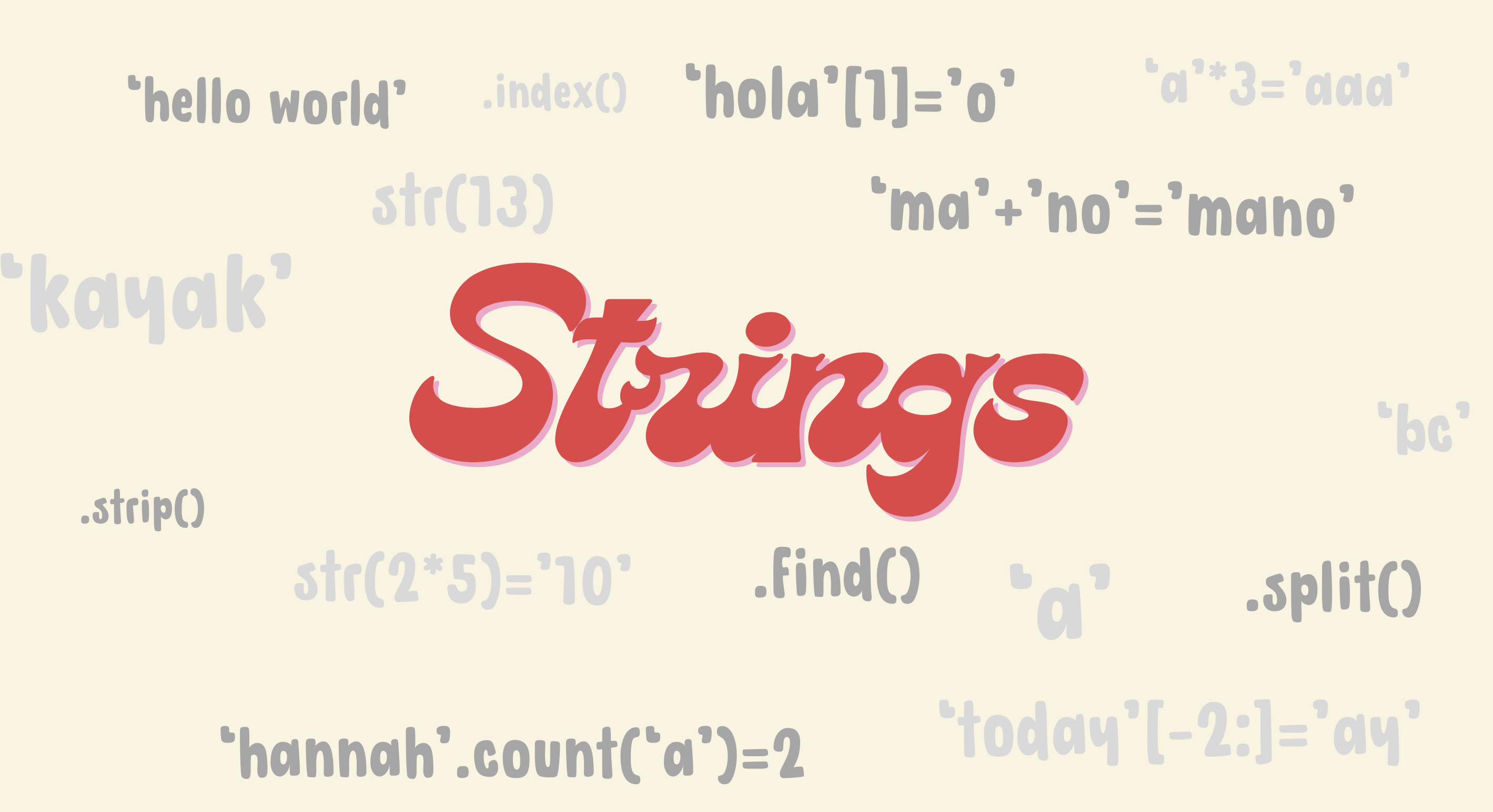 Strings in python